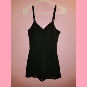 Black Lace Tank Top